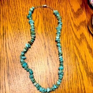 Turquoise Nugget Beaded Neclace